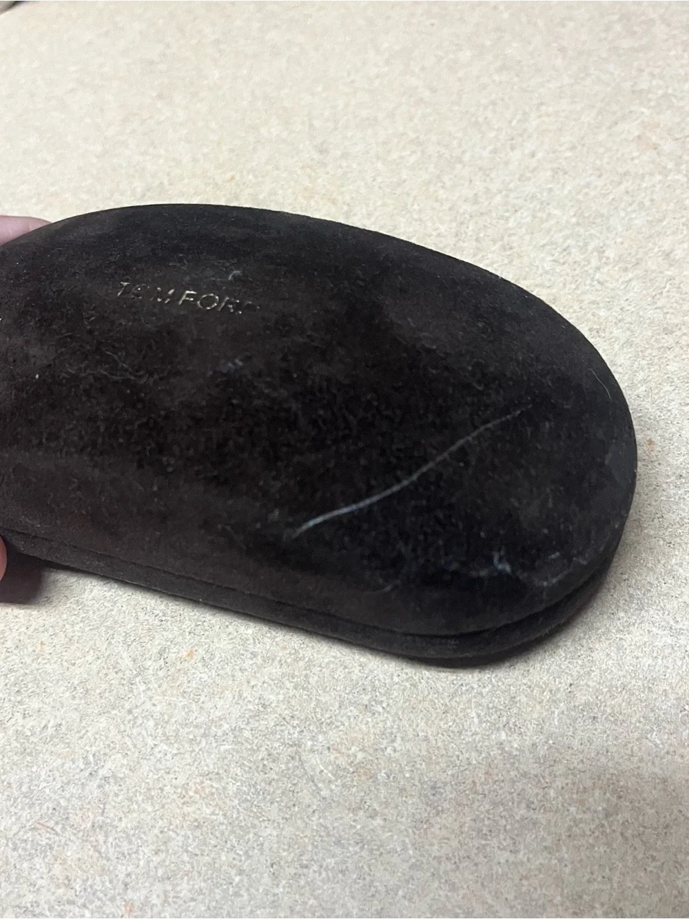 Tom Ford Sunglasses Eyeglasses Medium Velvet Hard Case w/ Cleaning Cloth